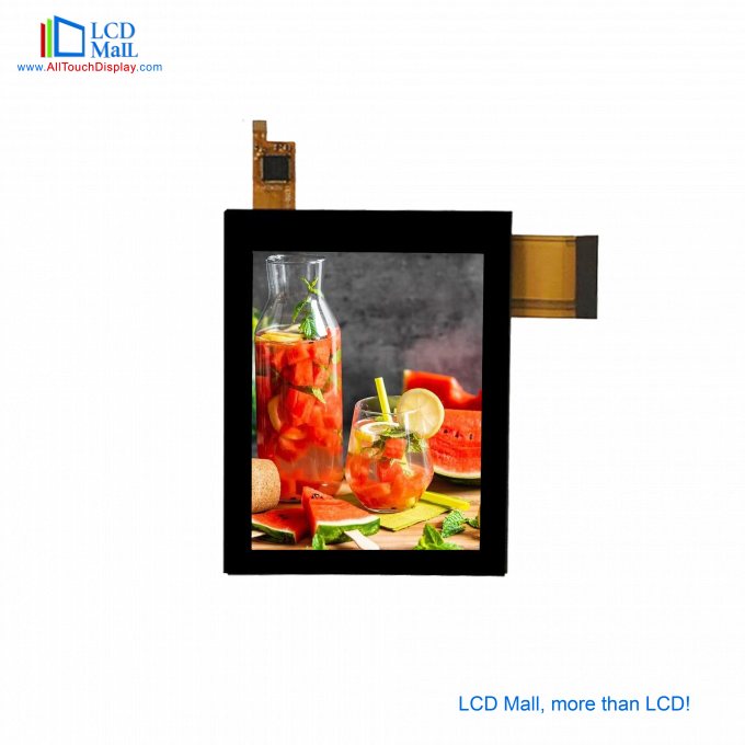 Ángulo de visión completo 3,5' TFT LCD panel táctil IPS pantalla de 24 bits Interfaz SPI RGB 1