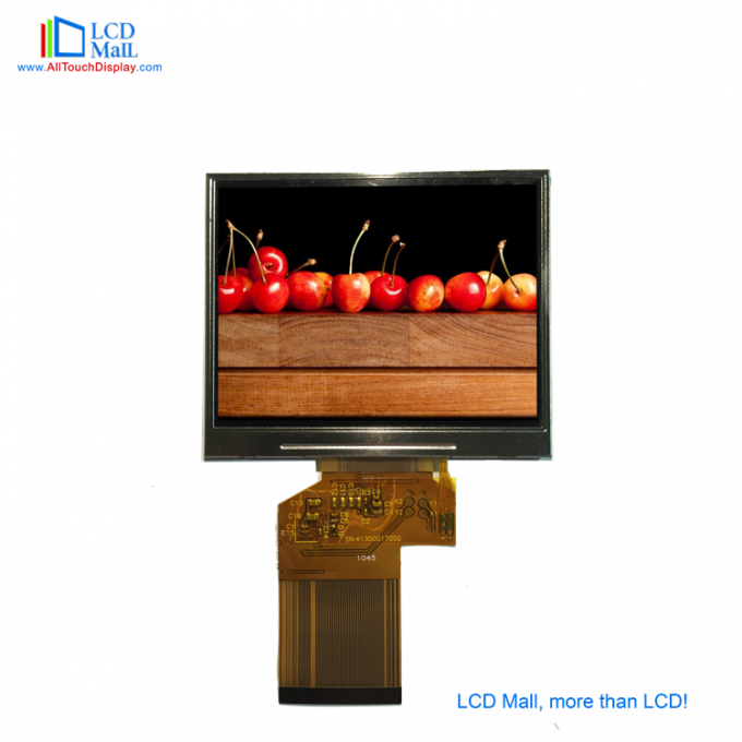 Ángulo de visión completo 3,5' TFT LCD panel táctil IPS pantalla de 24 bits Interfaz SPI RGB 3