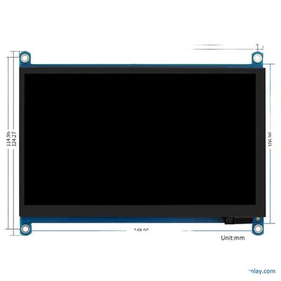 comprar 24 bits RGB Raspberry PI Display TFT Display LCD 7 pulgadas 1024x600 ODM OEM online manufacture
