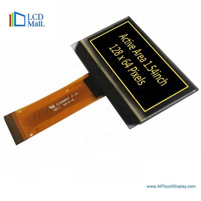 comprar 1Modulo de pantalla OLED amarillo de.54 pulgadas Modulo de pantalla TFT de 128x64 online manufacture