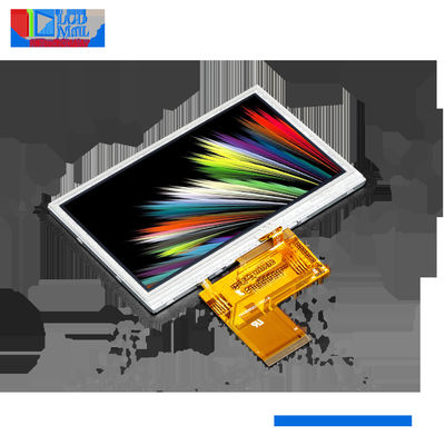 Pantalla LCD personalizada RGB de 24 bits de 4,3 pulgadas de color TFT con pantalla táctil 550cd