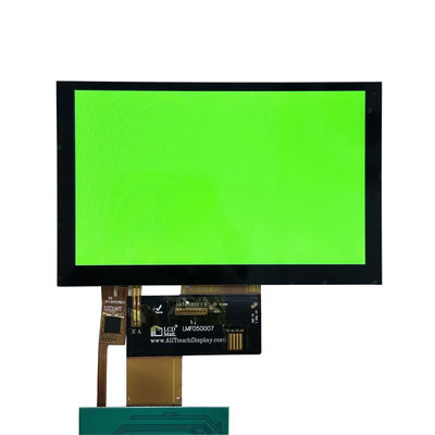 Ángulo de visión IPS Pantalla TFT médica de 5 pulgadas Pantalla LCD TFT WVGA con interfaz RGB