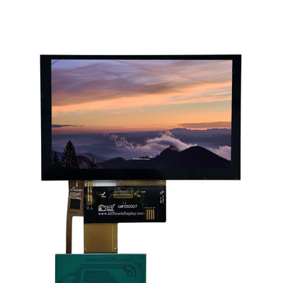Pantalla LCD TFT de 5 pulgadas alimentada por ST7265-G6 Drive IC con interfaz RGB con resolución 800X480