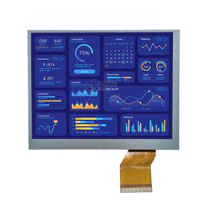 5Display industrial VGA TFT de.7 pulgadas JD9168S RGB 640 * 480 con pantalla táctil personalizada en todas las direcciones de visualización / IPS 0