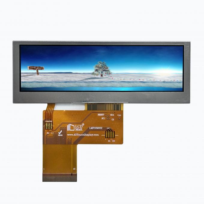 ILI6485D Drive IC 3.9 pulgadas WQVGA LCD Touch Module Panel táctil personalizado 650cd/m2 Brillo 0