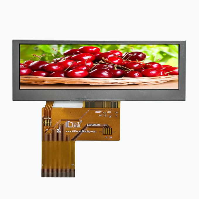 Módulo LCD transmisor TFT RGB 480x128 con pantalla WQVGA de 3,9 pulgadas y luz de fondo LED blanca de 10 chips 0